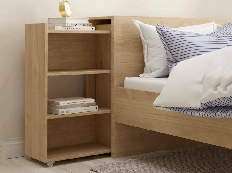 Comodino 7 ripiani rovere 144x26x79h cm - Arnaboldi
