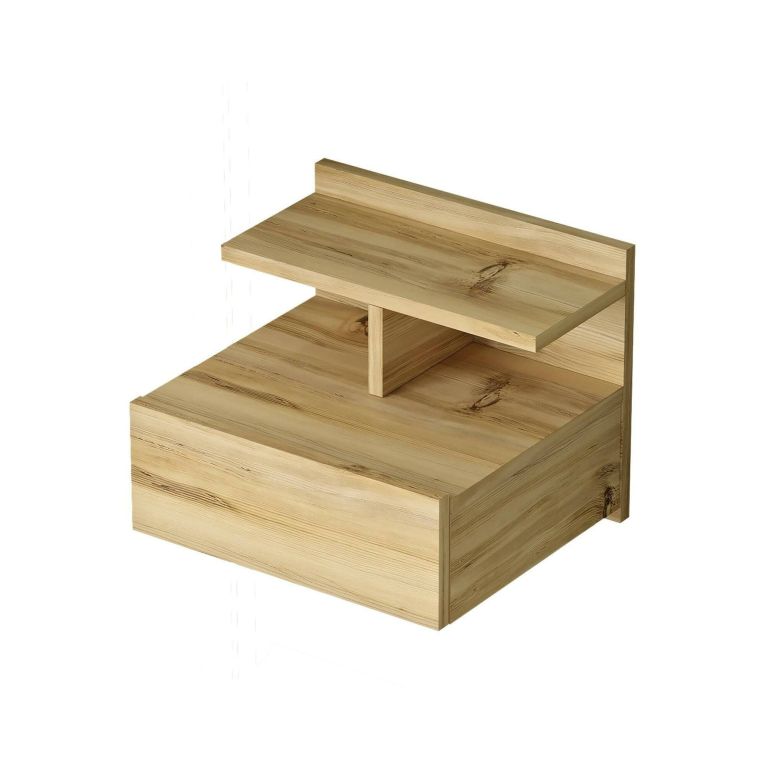 Comodino a parete quercia 40x35x32h cm - Aviatico