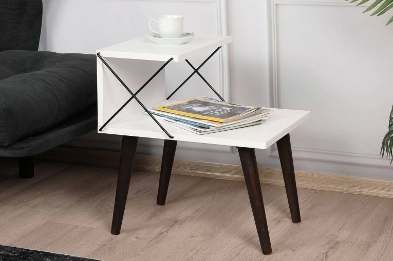 Comodino classico bianco 50x40x55h cm - Newton