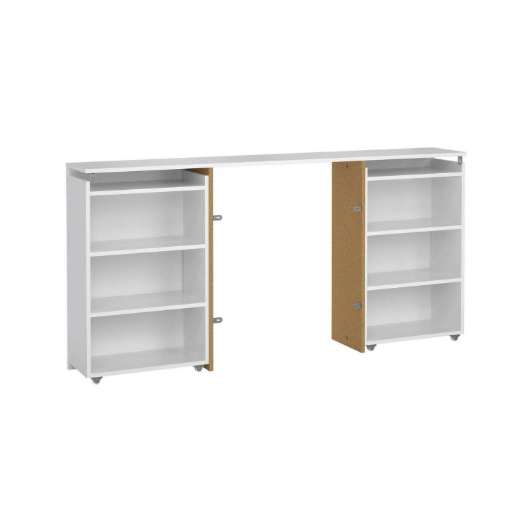 Comodino classico bianco lucido 164x26x79h cm - Delfino