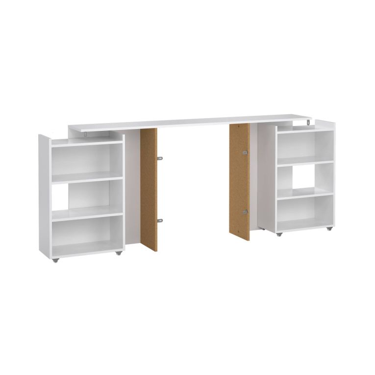 Comodino classico bianco lucido 164x26x79h cm - Delfino