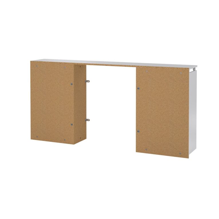 Comodino classico bianco lucido 164x26x79h cm - Delfino