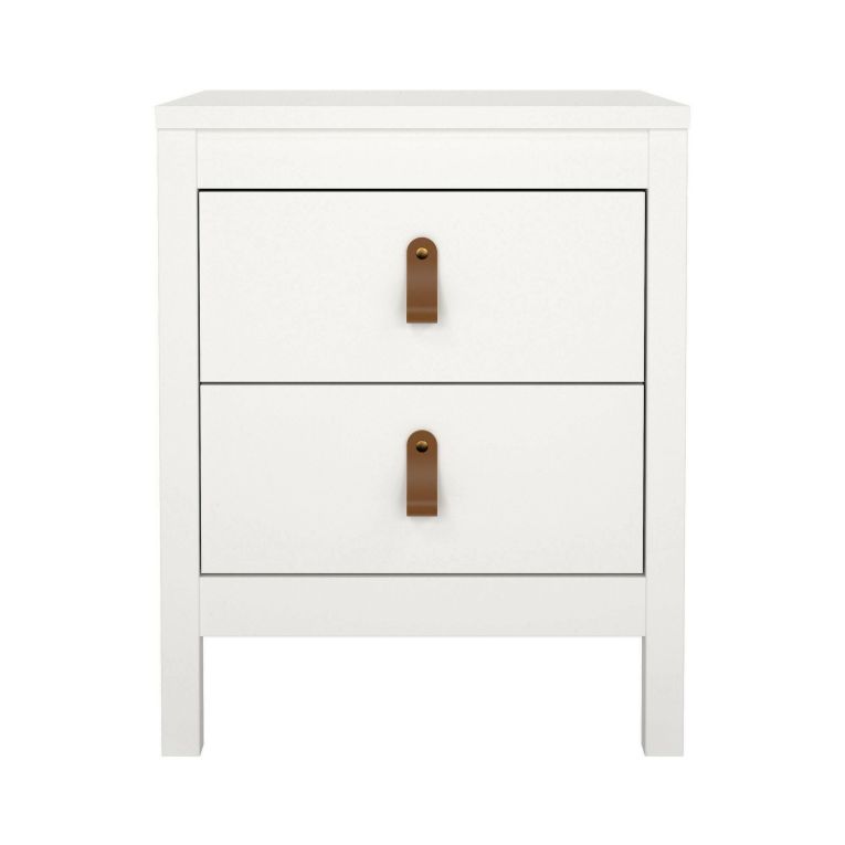 Comodino in legno bianco 43x38x54h cm - Fred