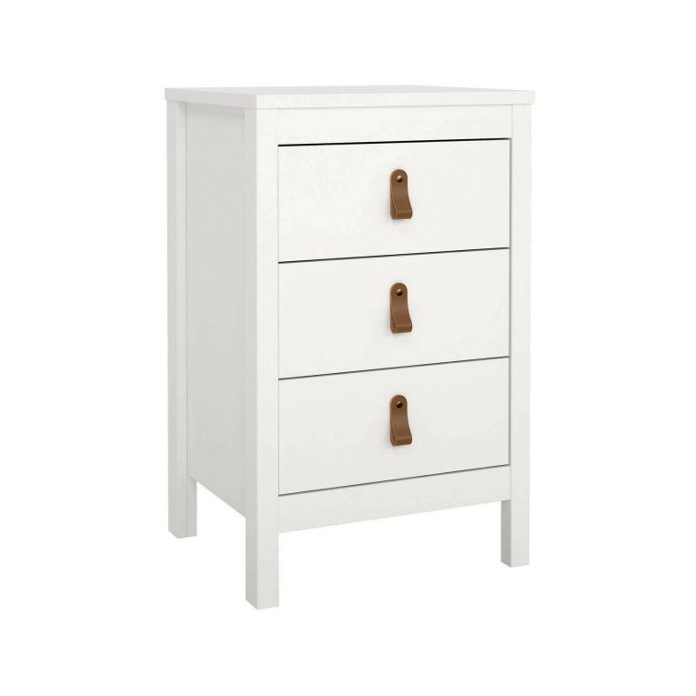 Comodino in legno bianco 43x38x70h cm - Lombardia