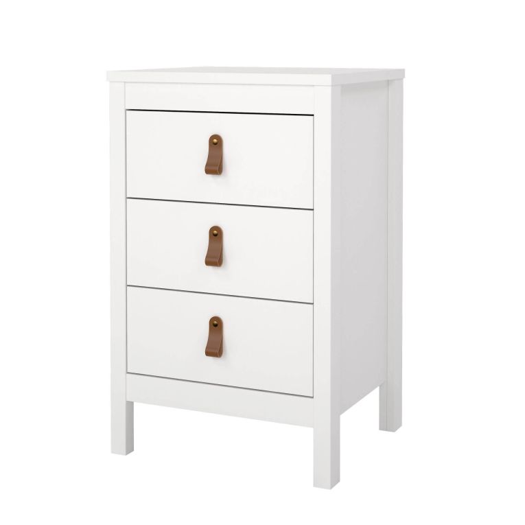 Comodino in legno bianco 43x38x70h cm - Lombardia