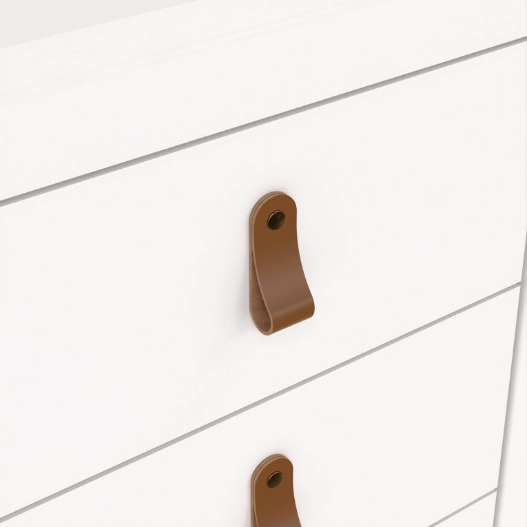Comodino in legno bianco 43x38x70h cm - Lombardia