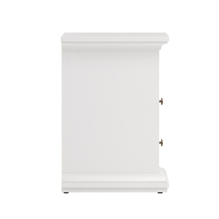 Comodino in legno bianco 43x40x58h cm - Alichin