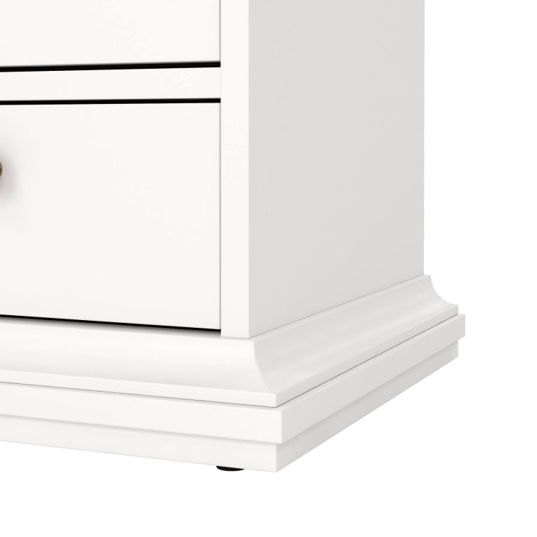 Comodino in legno bianco 43x40x58h cm - Alichin