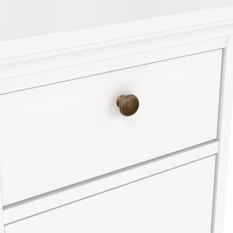 Comodino in legno bianco 43x40x69h cm - Mauricette
