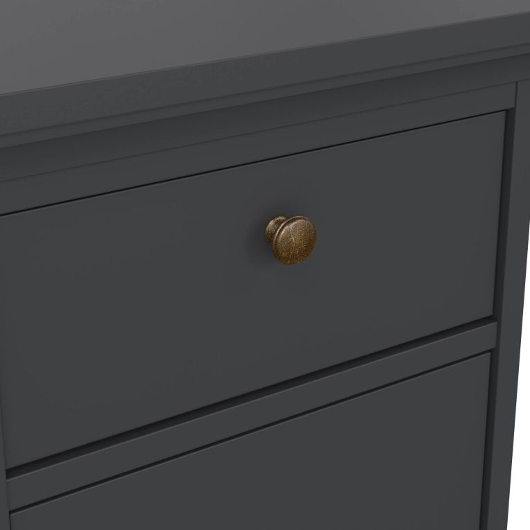 Comodino in legno grigio 43x40x69h cm - Mauricette
