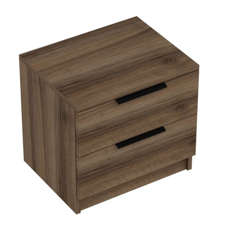 Comodino in legno noce 50x47x40h cm - Iune