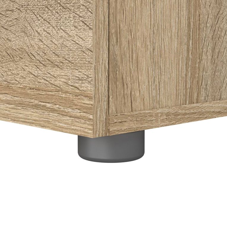 Comodino in legno quercia 40x40x42h cm - Apolla