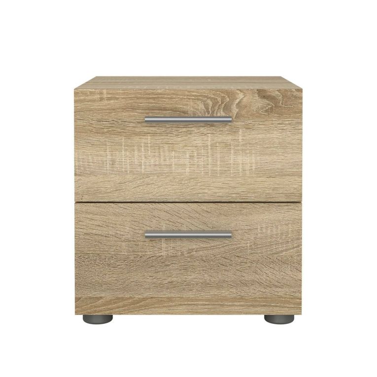 Comodino in legno quercia 40x40x42h cm - Apolla