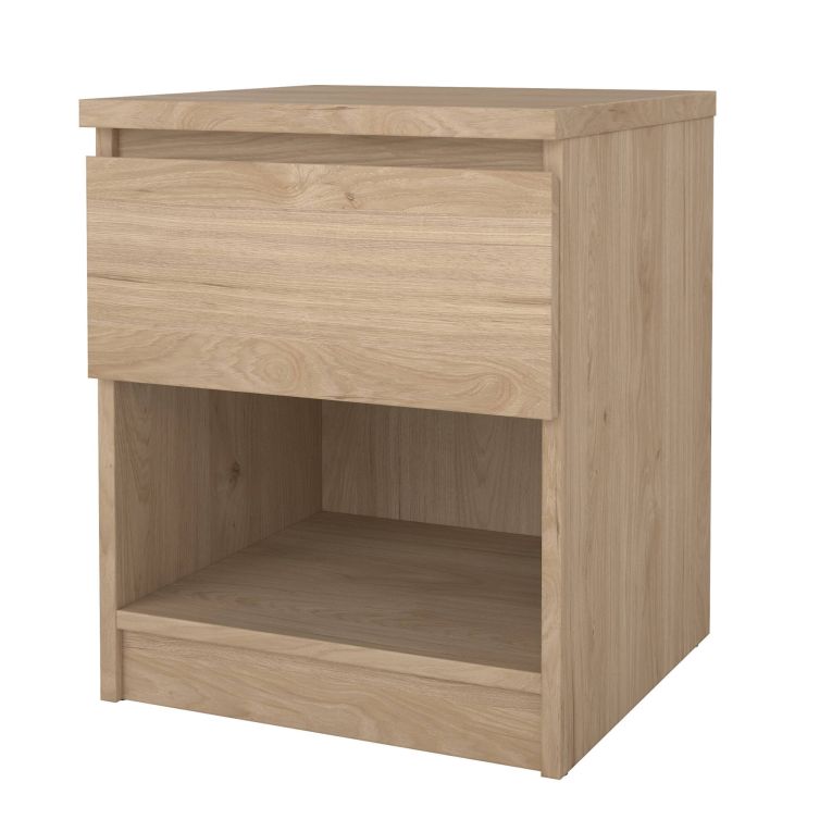 Comodino in legno rovere 40x40x49h cm - Scolastica