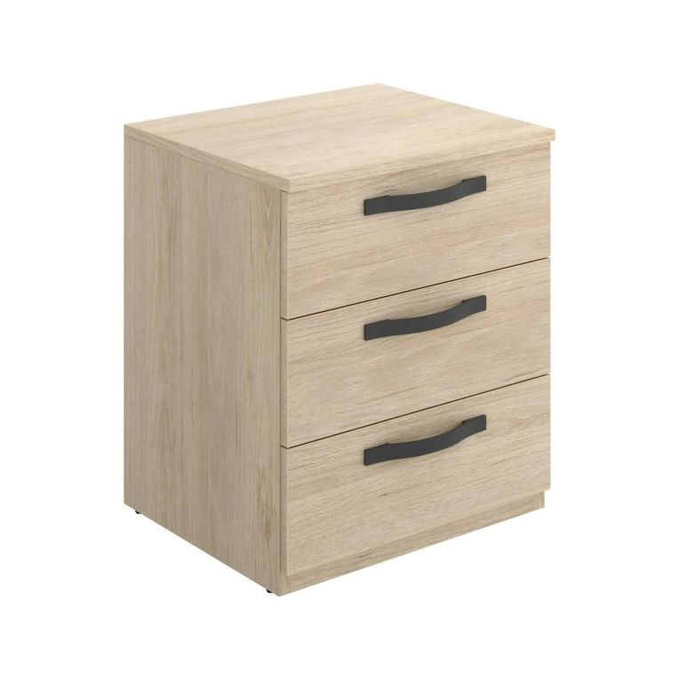 Comodino in legno rovere 40x44x53h cm - Aiga