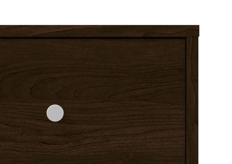 Comodino Marrone Noce un Cassetto Apertura Scorrevole 37.9x30.1x48.4h cm, Chiusura Scorrevole