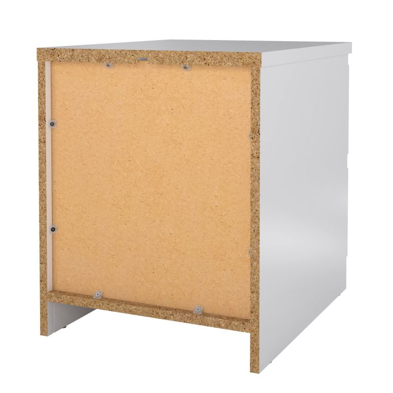 Comodino minimal bianco lucido 50x40x49h cm - Azar