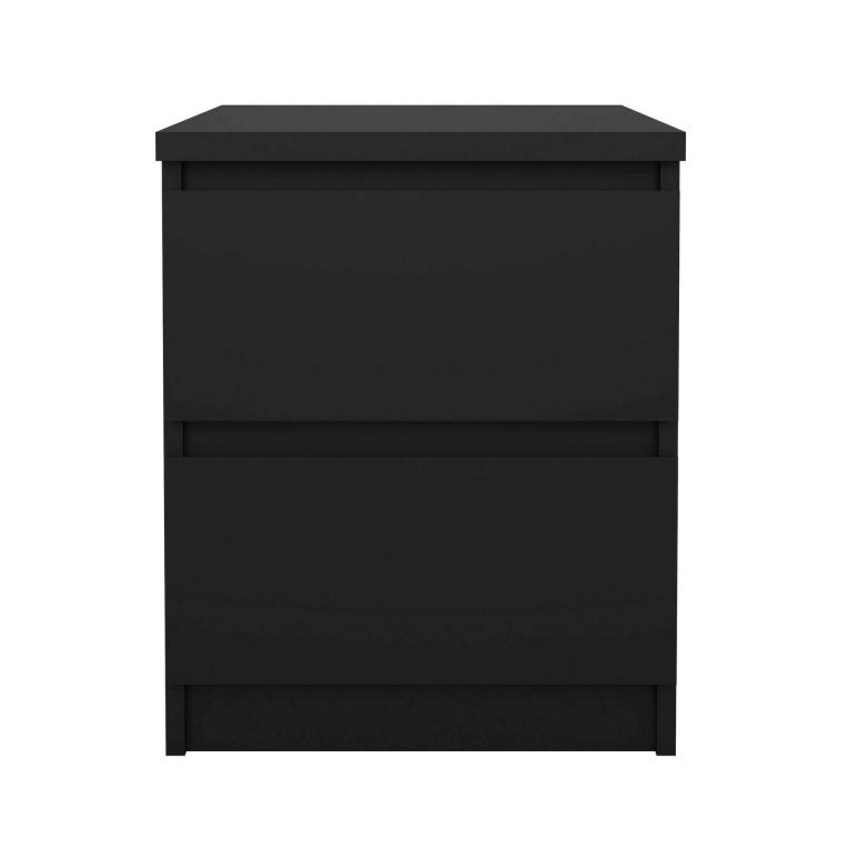 Comodino minimal nero 50x40x49h cm - Daiki