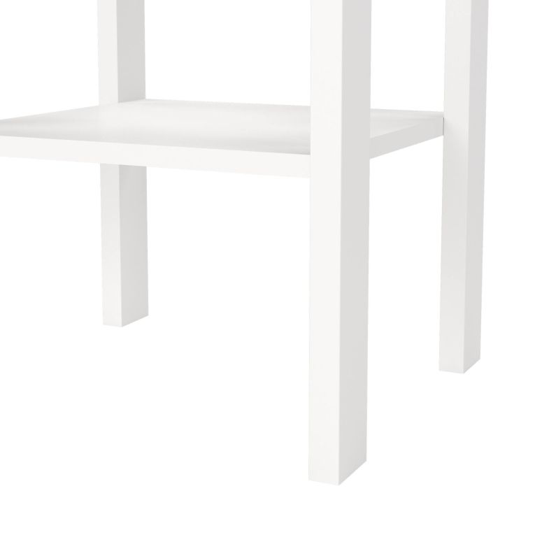 Comodino moderno bianco 40x34x70h cm - Inday