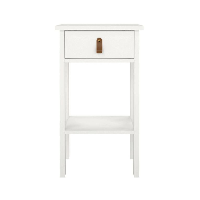Comodino moderno bianco 40x34x70h cm - Inday