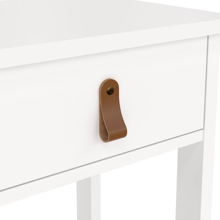 Comodino moderno bianco 40x34x70h cm - Inday