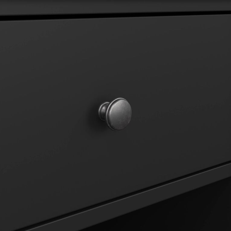 Comodino moderno nero 47x43x63h cm - Pascal