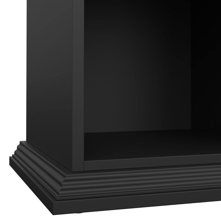 Comodino moderno nero 47x43x63h cm - Pascal