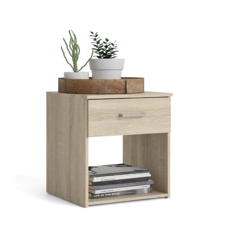 Comodino moderno quercia 37x35x47h cm - Giustina