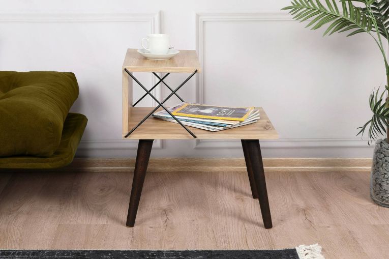 Comodino moderno quercia 50x40x55h cm - Newton