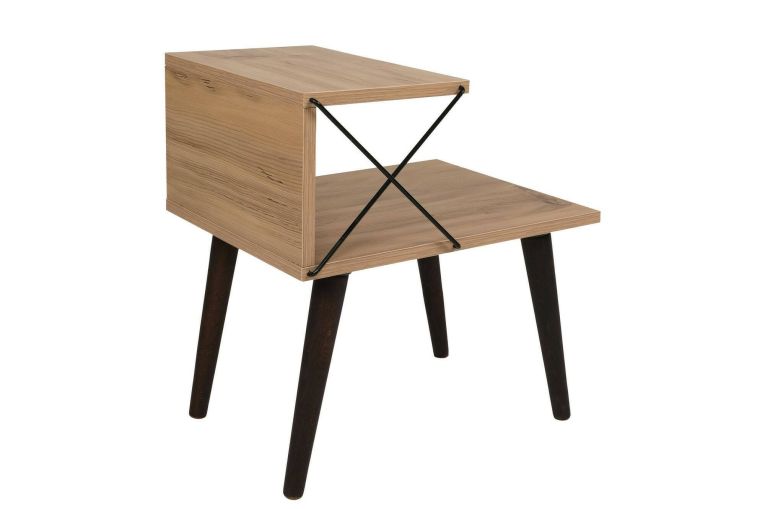Comodino moderno quercia 50x40x55h cm - Newton