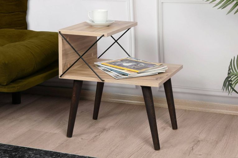 Comodino moderno quercia 50x40x55h cm - Newton