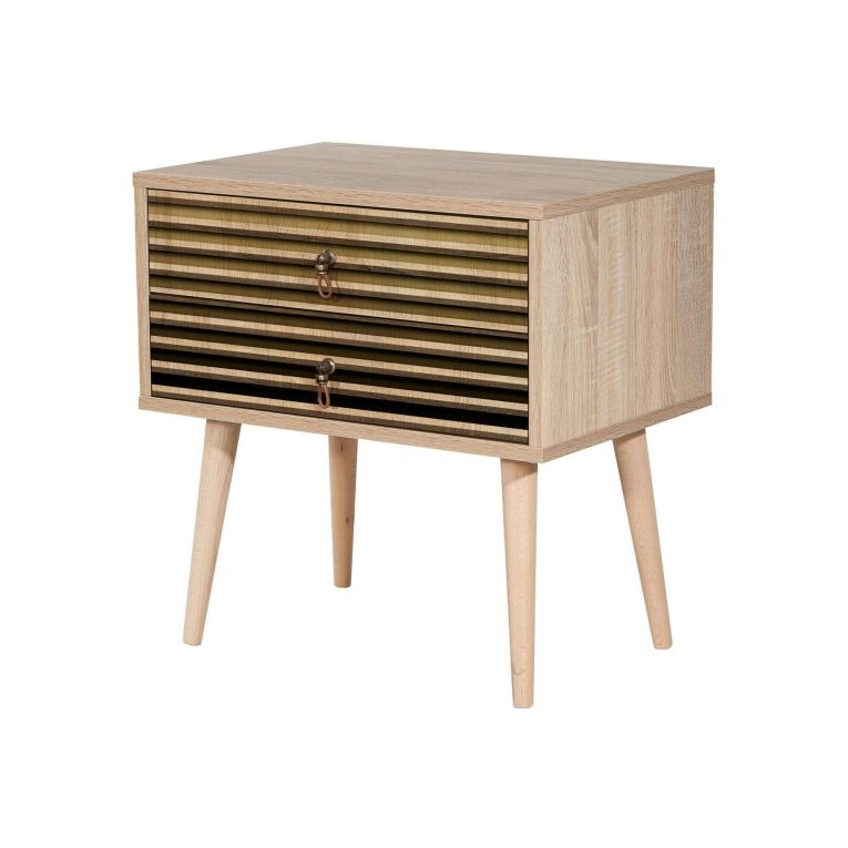 Comodino moderno quercia 60x40x61h cm - Ompong