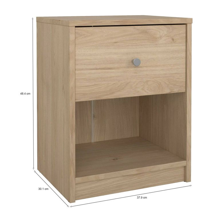 Comodino moderno rovere 37x30x48h cm - Kastri