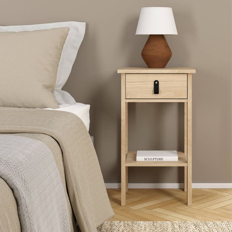 Comodino moderno rovere 40x34x70h cm - Inday