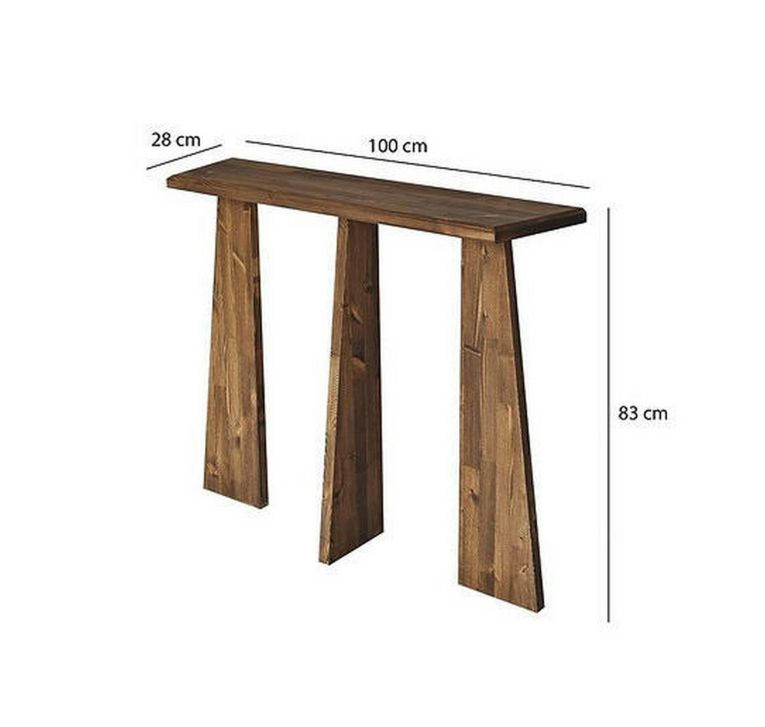 Consolle 100x28x83h cm quercia - TomoeGozen