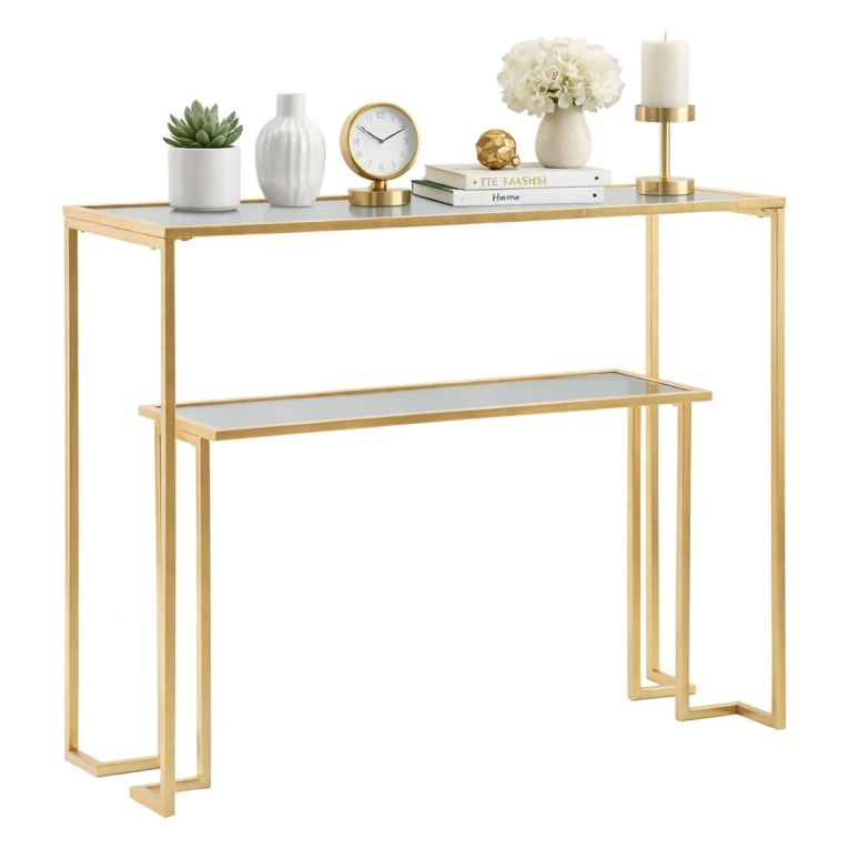 Consolle 100x35x80h cm oro - Jackson