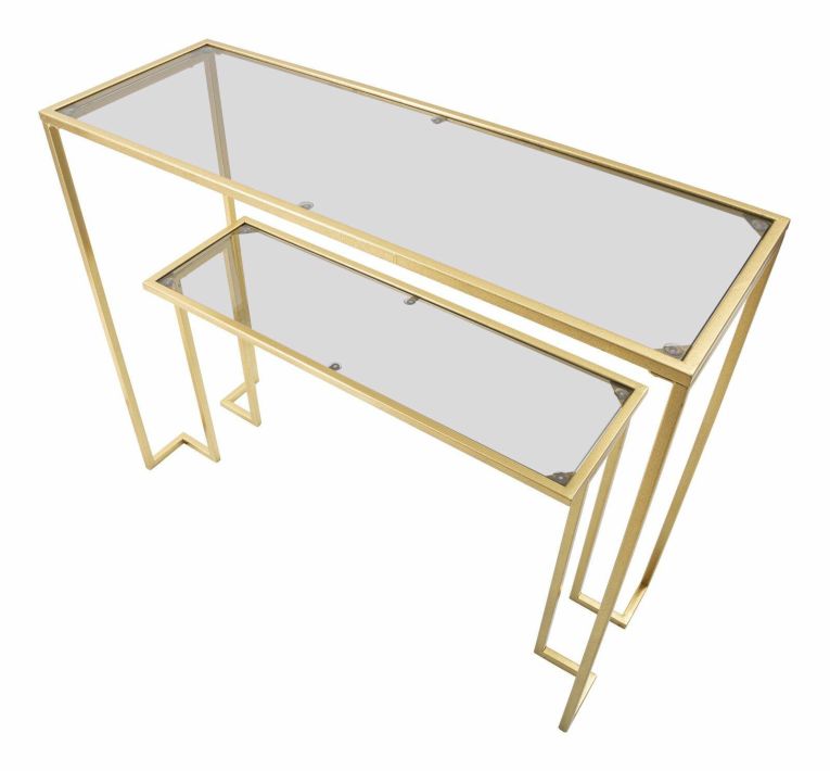 Consolle 100x35x80h cm oro - Jackson