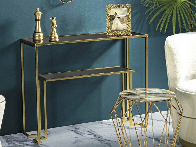 Consolle 100x35x80h cm oro - Jackson
