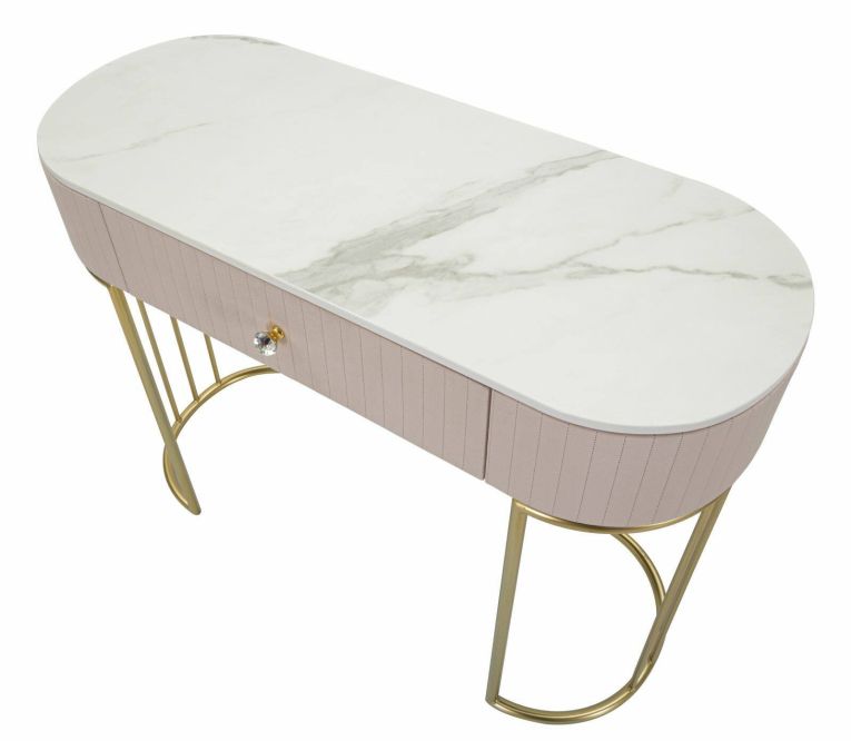 Consolle 100x40x75h cm rosa e bianco - Abstraktes