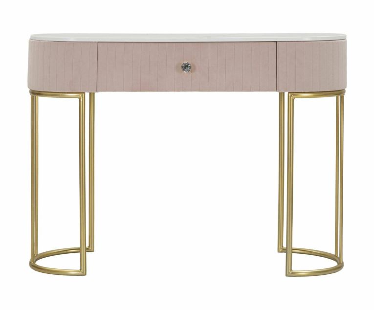 Consolle 100x40x75h cm rosa e bianco - Abstraktes