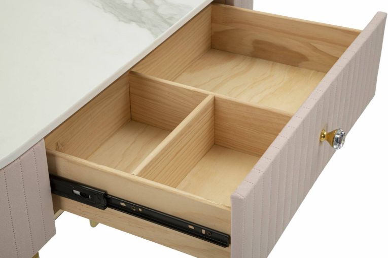 Consolle 100x40x75h cm rosa e bianco - Abstraktes