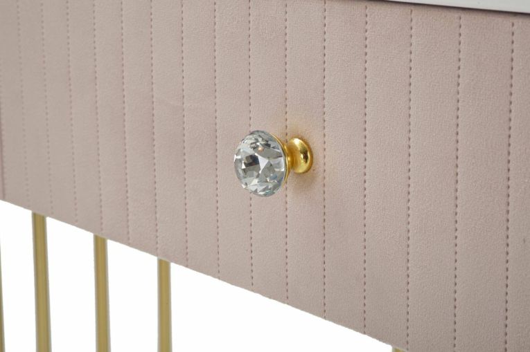 Consolle 100x40x75h cm rosa e bianco - Abstraktes