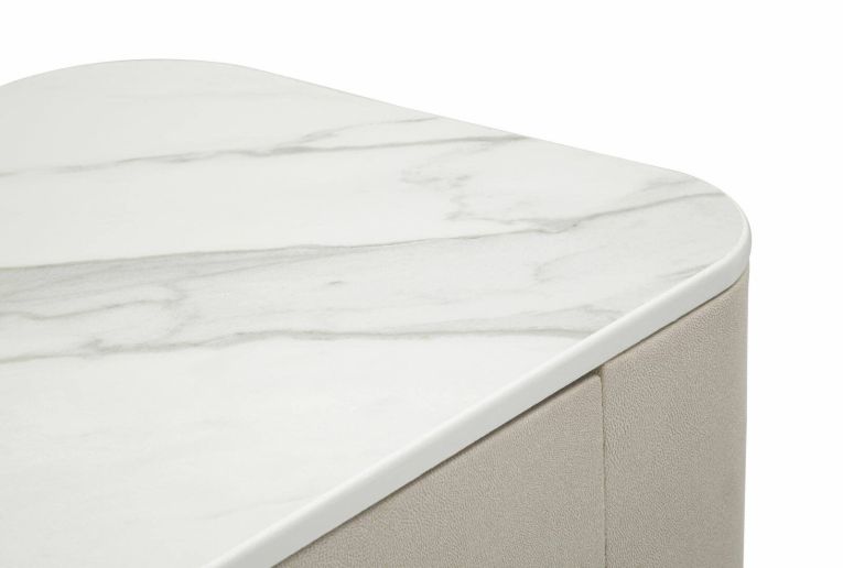 Consolle 100x40x80h cm crema e oro - Ronda