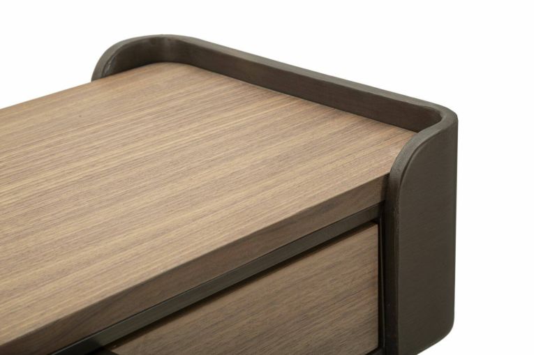 Consolle 120x31x72h cm grigio e marrone - Franz