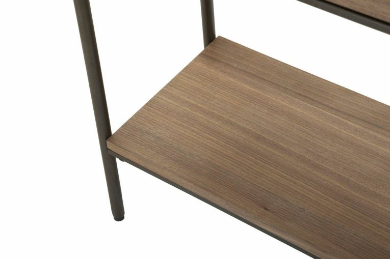 Consolle 120x31x72h cm grigio e marrone - Franz