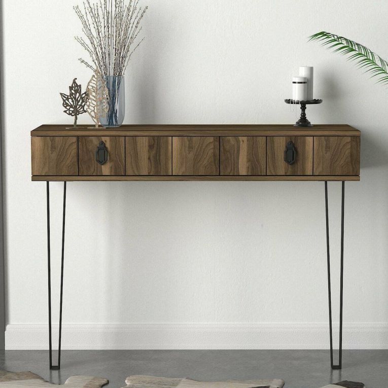 Consolle 120x36x90h cm noce - Erick