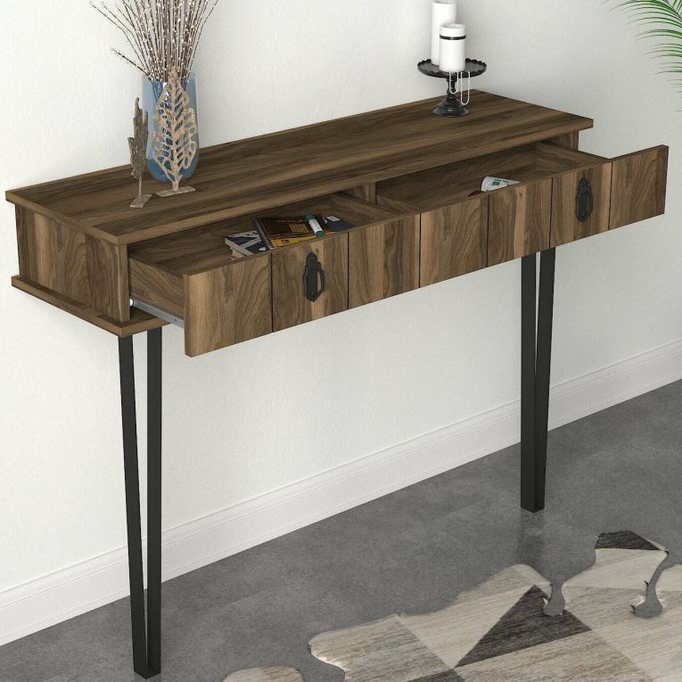 Consolle 120x36x90h cm noce - Erick