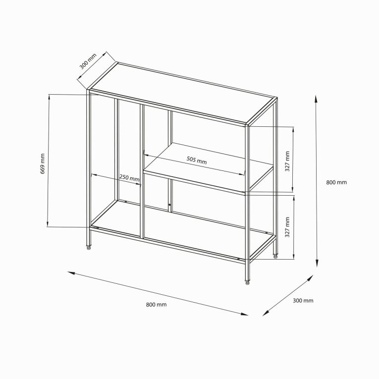 Consolle 80x30x80h cm panna - Noto