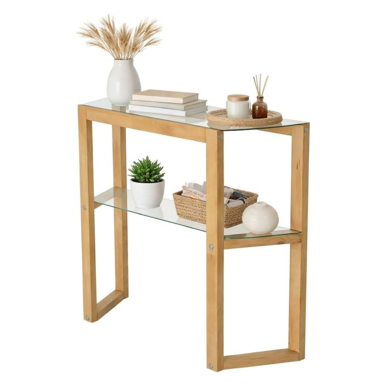 Consolle 85x31x85h cm quercia - Barga