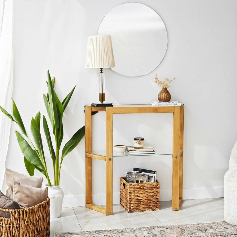 Consolle 85x31x85h cm quercia - Barga
